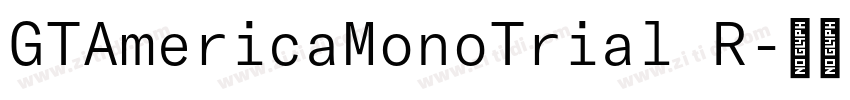 GTAmericaMonoTrial R字体转换